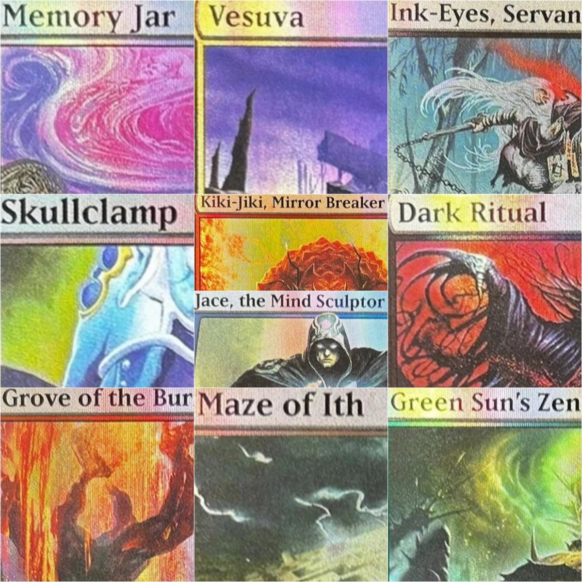 Board Game History - Foil Tinker /Memory Jar/Skullclamp/Maze of Ith