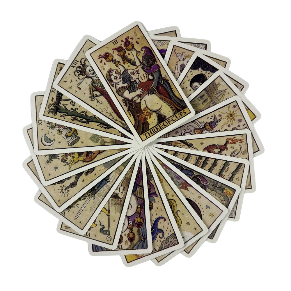 Board Game Illustration - Moon Tarot Della Luna Deck Cards