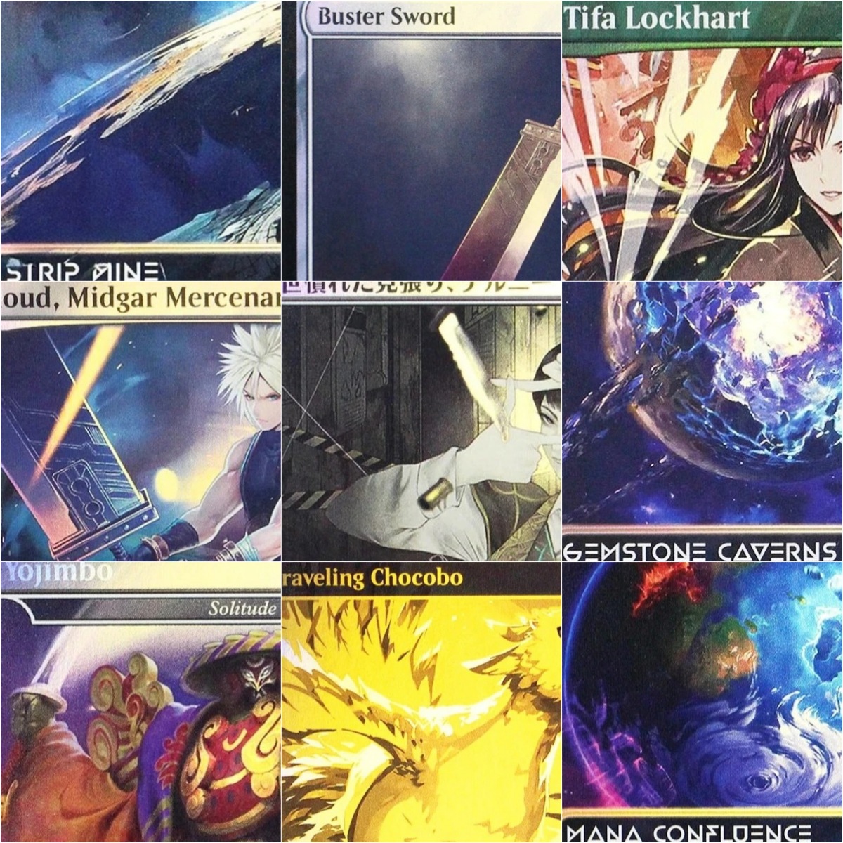 Board Game History - Foil Yojimbo/Magus Sisters/Buster Sword Magical Proxy
