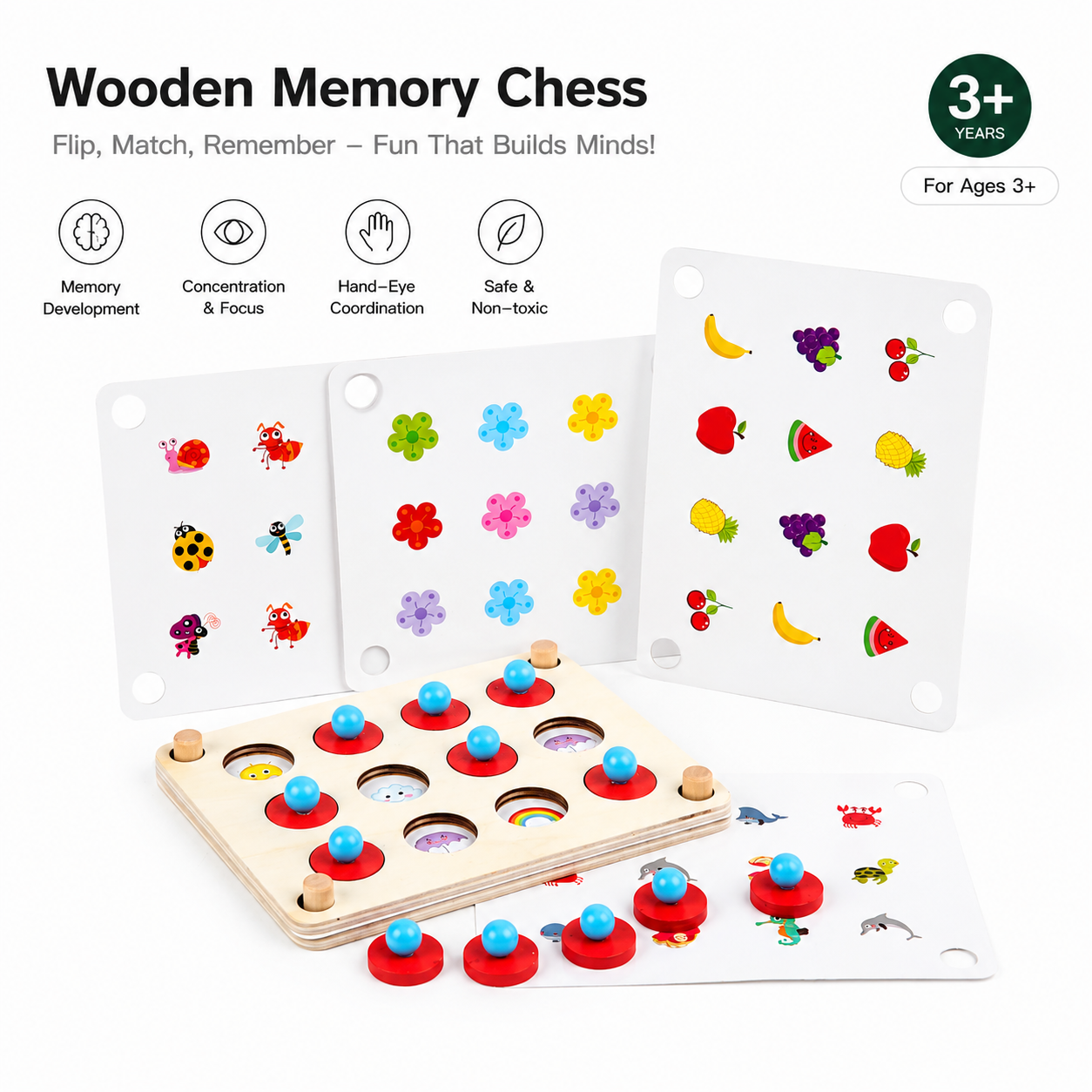 Board Game Of Life - Memory Chess, Children's Educational Toys, Concentration