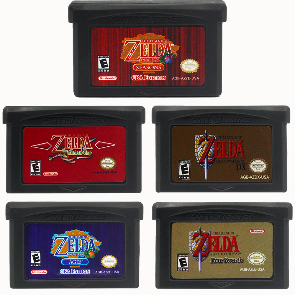 Board Game Zelda - GBA Game Cartridge 32 Bit Video