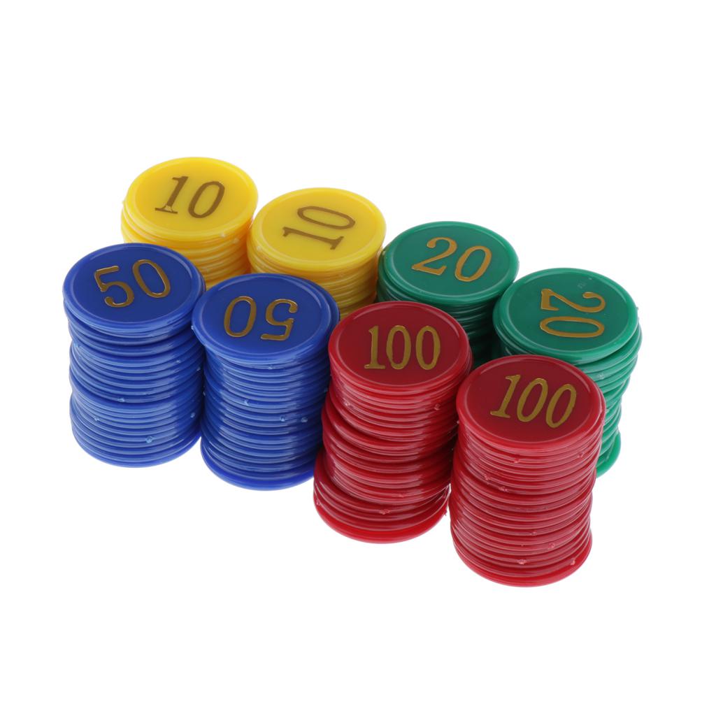 Board Game Vector - Multicolor Plastic Board Game Poker Chips