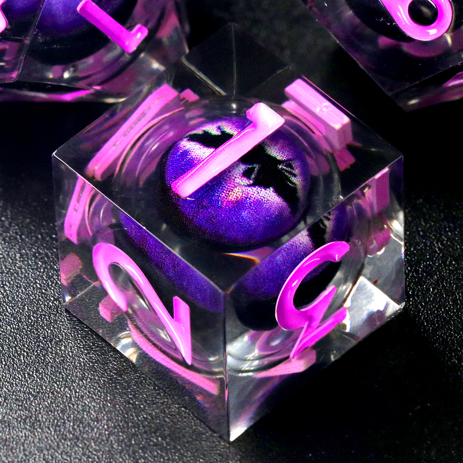 Board Game Yahtzee - Resin DND Dice Set ZHOORQI Purple