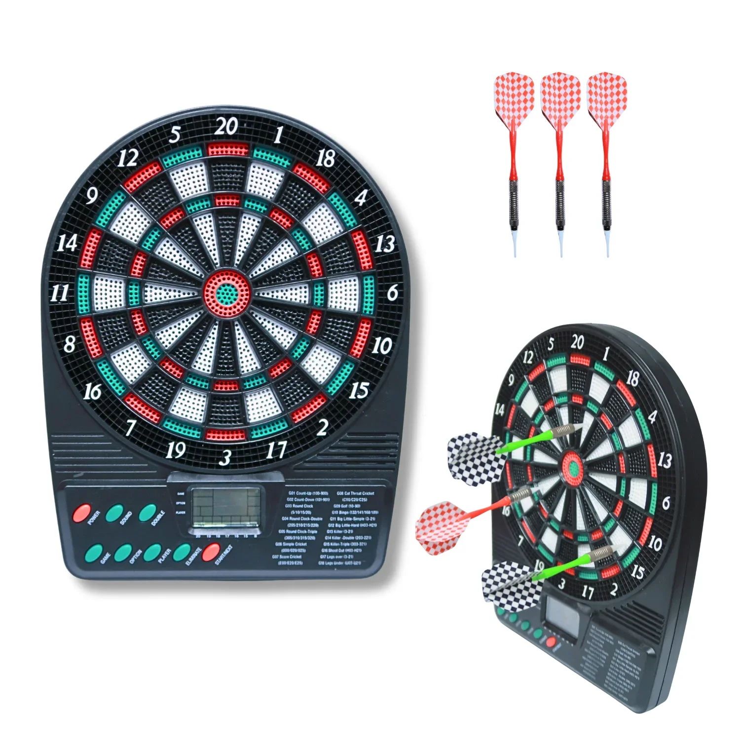Board Game Illustration - Portable Electronic Dartboard - Wall-Mount &