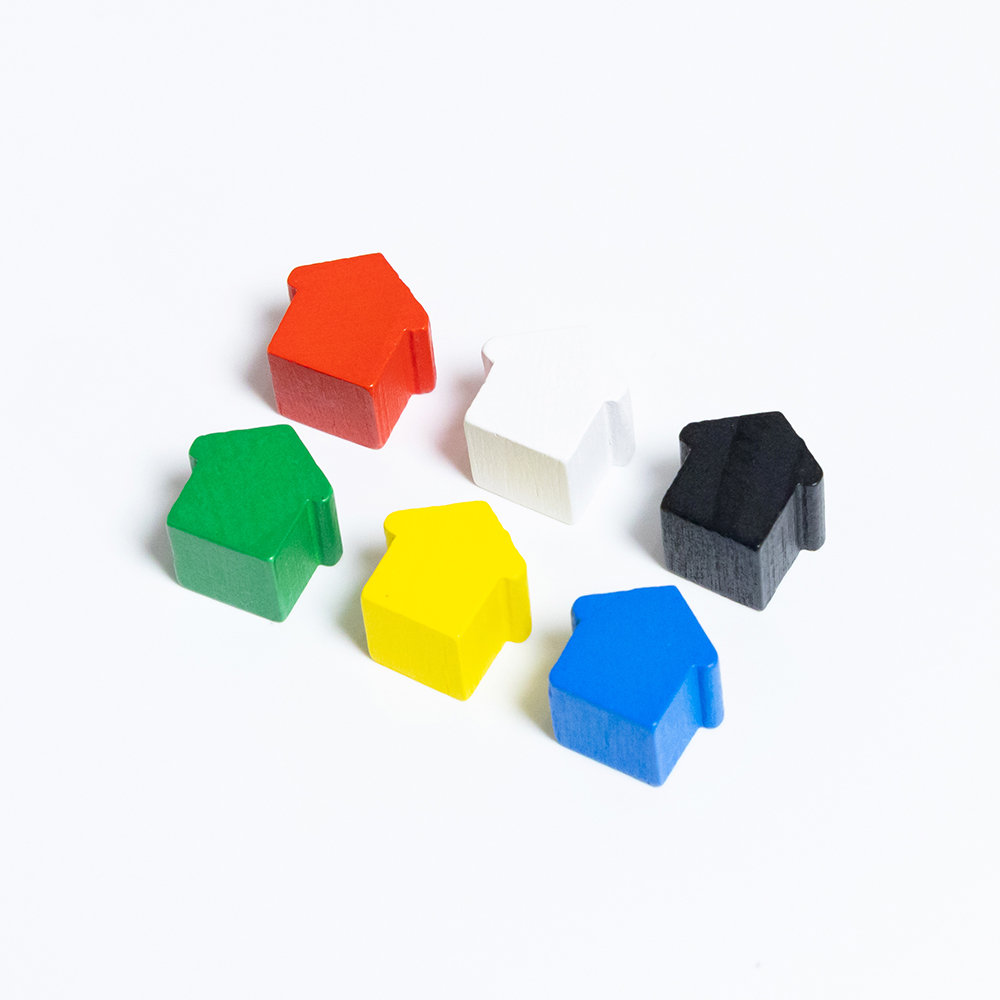 100Pcs Little House Meeples, 1 - Board Game Vector ulasan dan harga