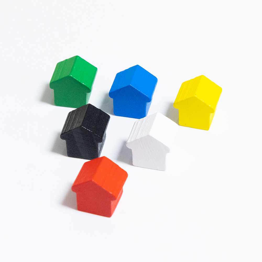 100Pcs Little House Meeples, 1 - Board Game Vector ulasan dan harga