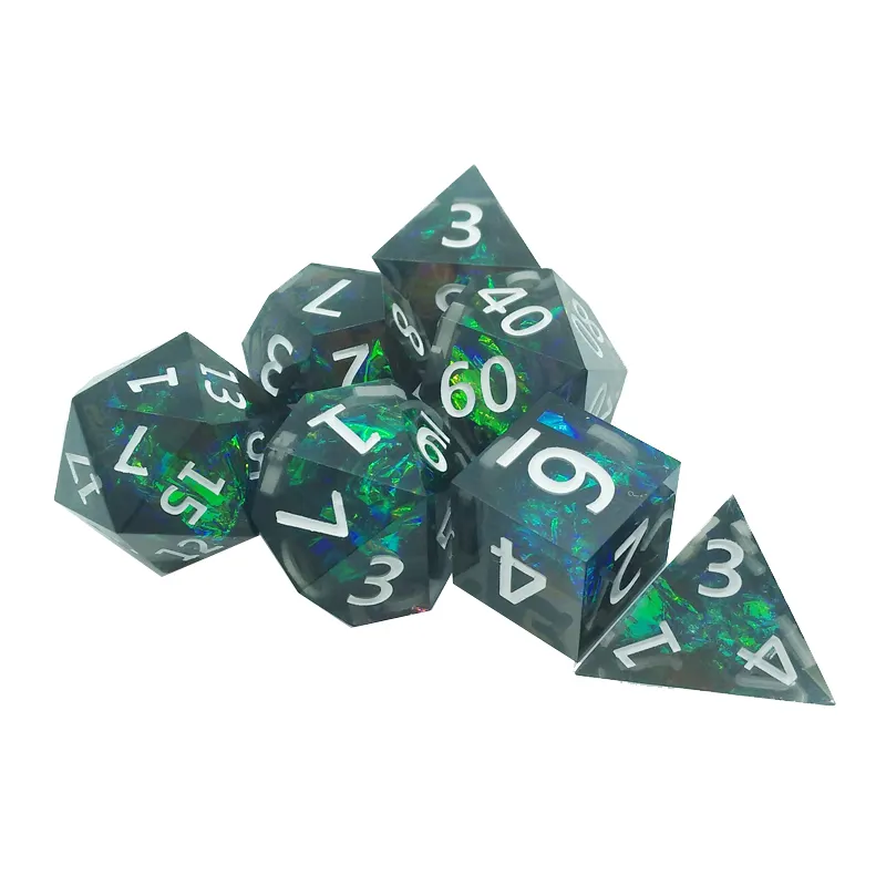 7PCS resin sharp polyhedral di - Board Game Dnd ulasan dan harga