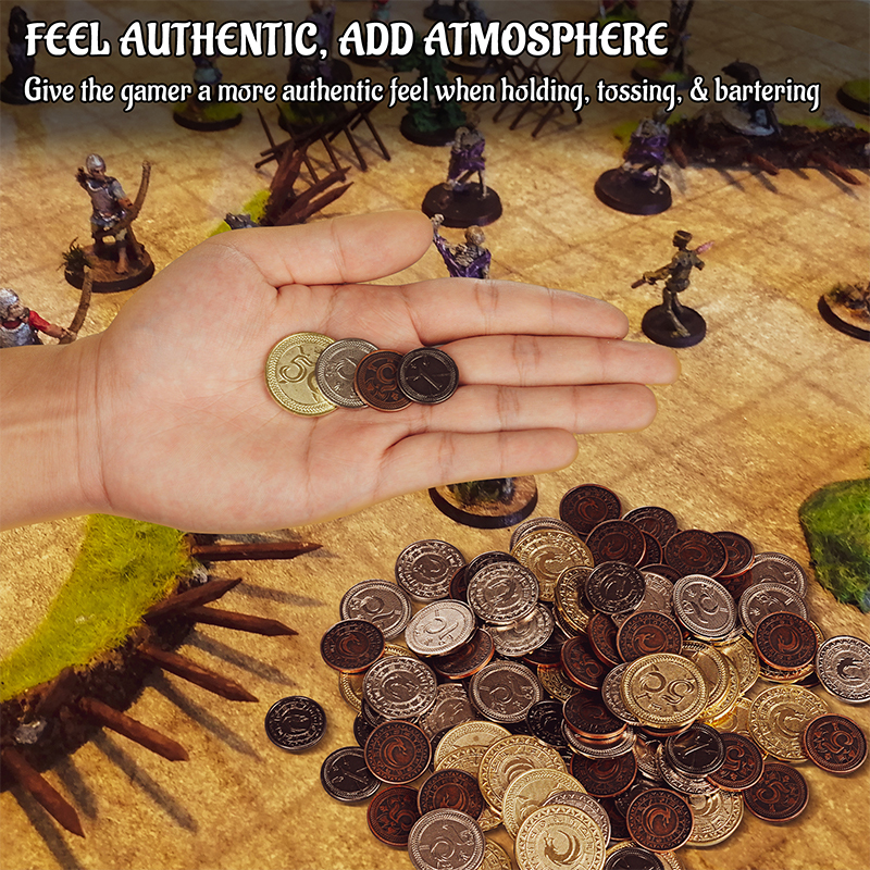 DND Metal Coins Set of 60 with - Board Game Vector ulasan dan harga