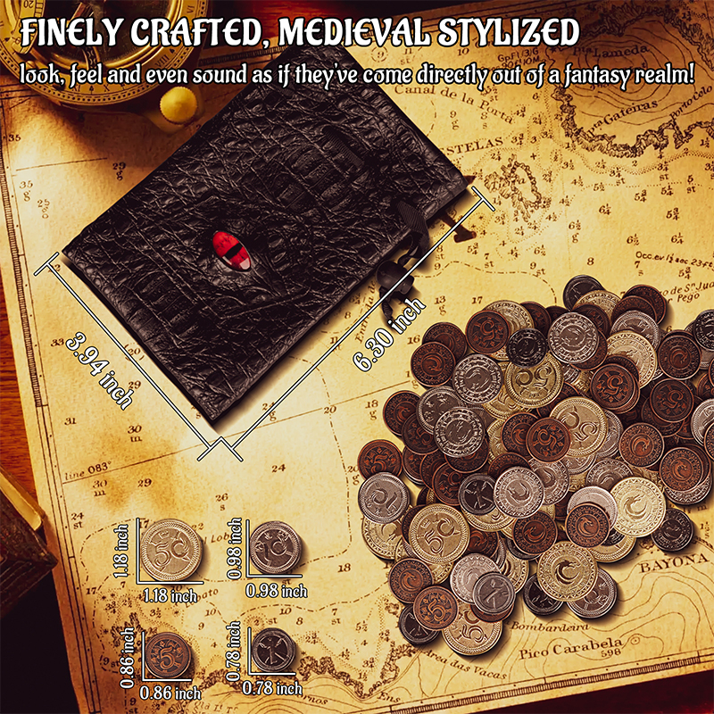 DND Metal Coins Set of 60 with - Board Game Vector ulasan dan harga
