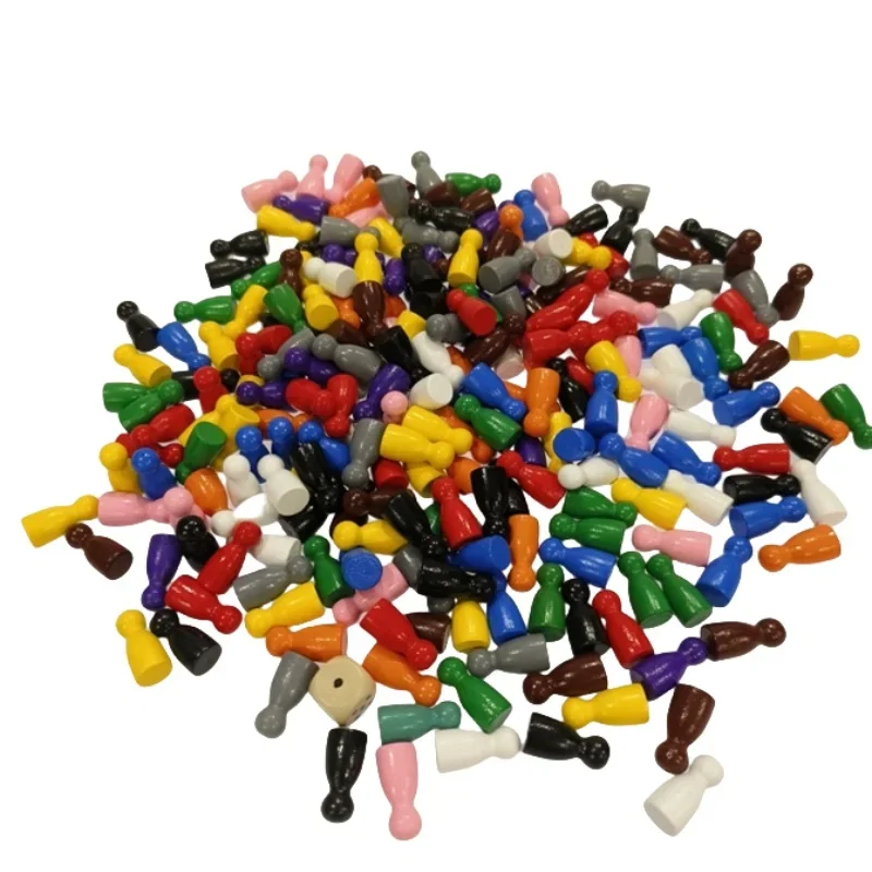 100 Pcs Colorful Wooden Chess  - Board Game Vector ulasan dan harga