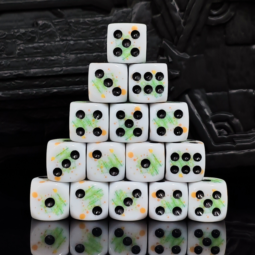 10Pcs/set 16mm 6-Sided White D - Board Game Dnd ulasan dan harga