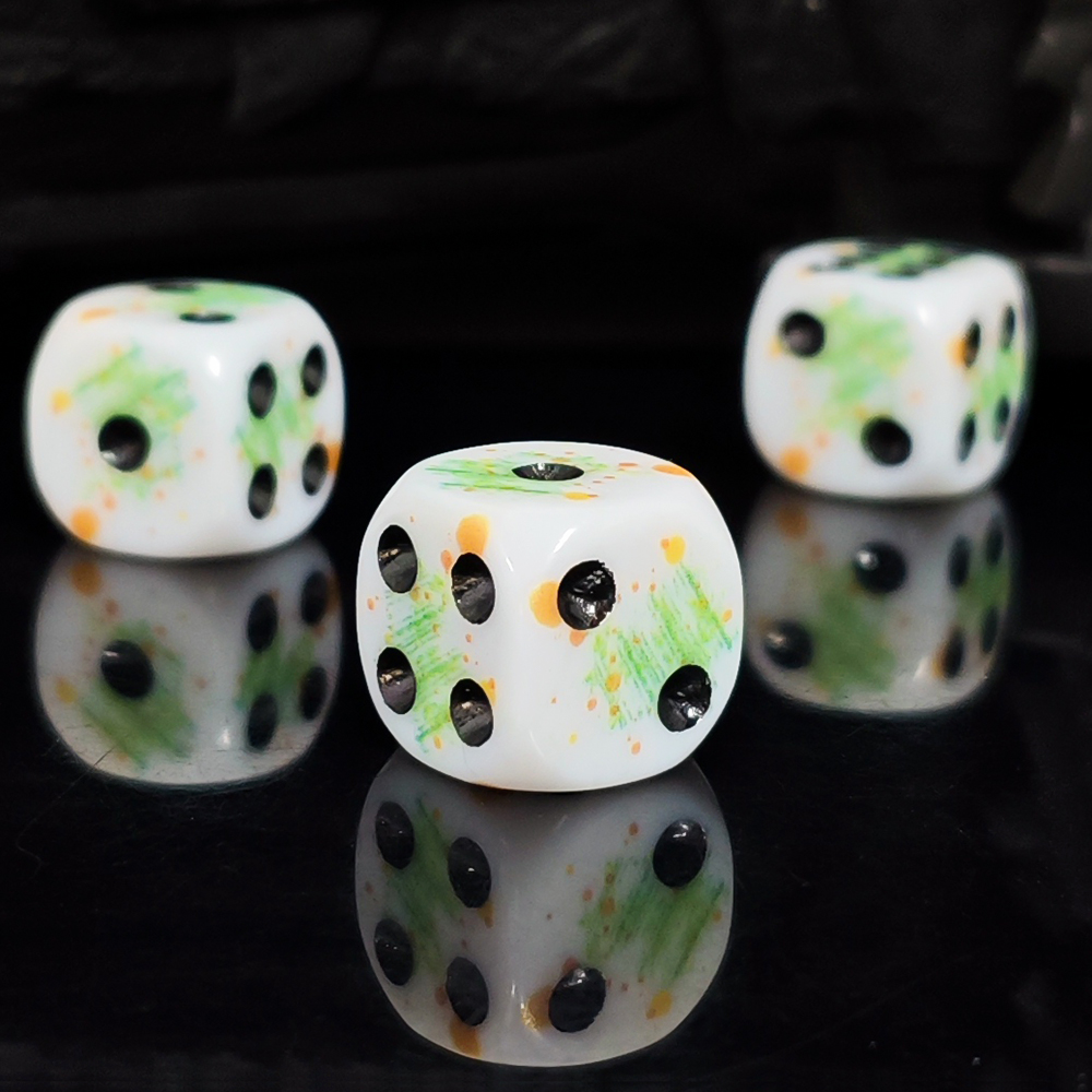 10Pcs/set 16mm 6-Sided White D - Board Game Dnd ulasan dan harga