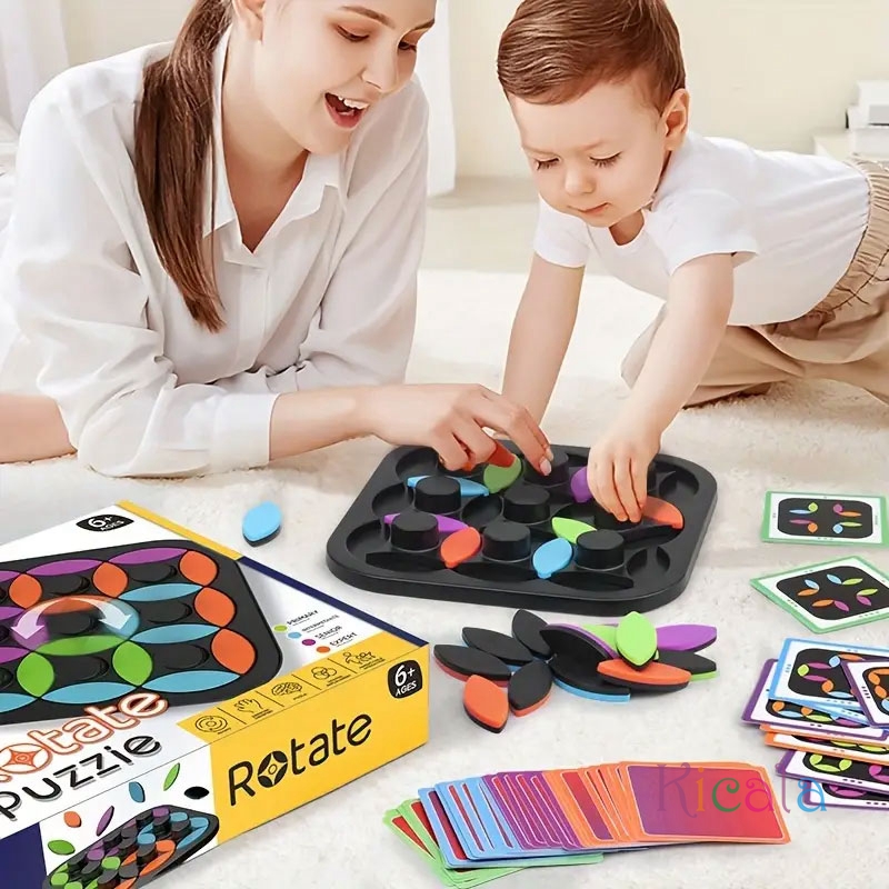 Colorful Leaves Rotating Puzzl - Board Game Yahtzee ulasan dan harga
