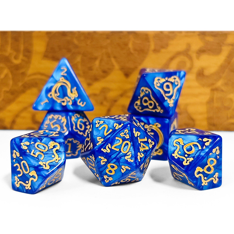 7Pcs Set DND Dice Dragon Patte - Board Game Dnd ulasan dan harga