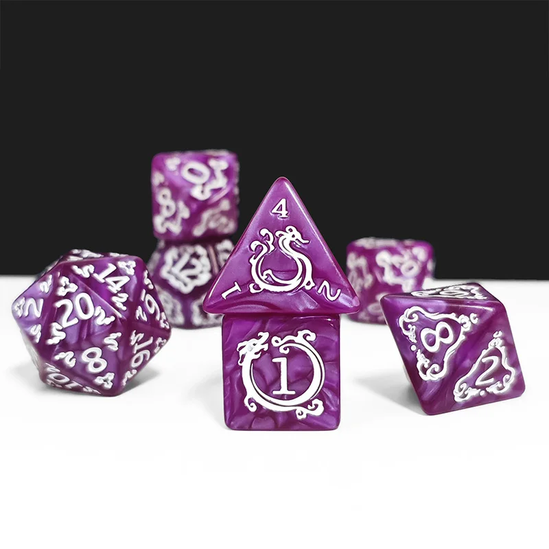 7Pcs Set DND Dice Dragon Patte - Board Game Dnd ulasan dan harga
