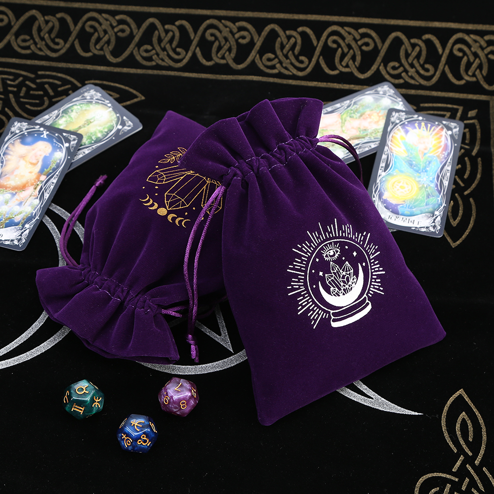 5Pcs Tarot Storage Velvet Bag  - Board Game History ulasan dan harga
