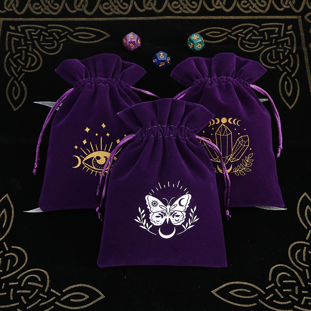 5Pcs Tarot Storage Velvet Bag  - Board Game History ulasan dan harga