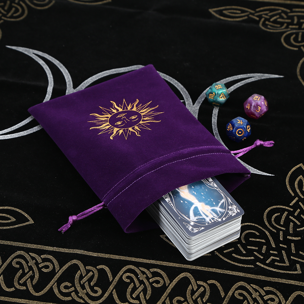 5Pcs Tarot Storage Velvet Bag  - Board Game History ulasan dan harga