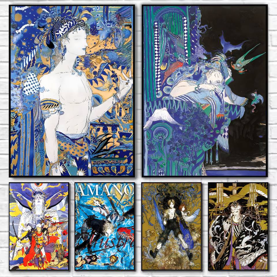 Y-Yoshitaka Amano Art Poster H - Board Game Yokohama ulasan dan harga