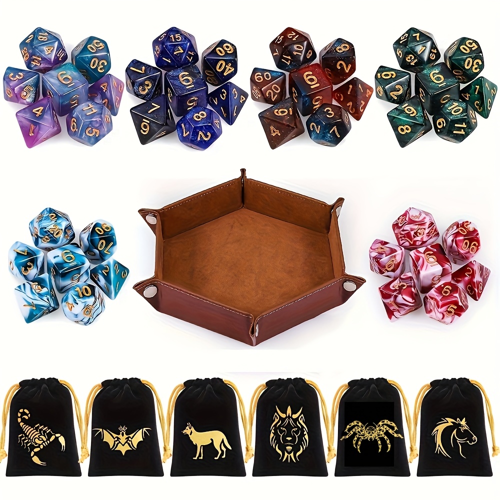 DND 6/8/12 dice sets Double-Co - Board Game Dnd ulasan dan harga