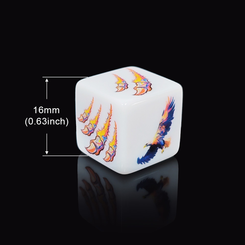 12PCS White Acrylic D6 Dice Se - Board Game Dnd ulasan dan harga