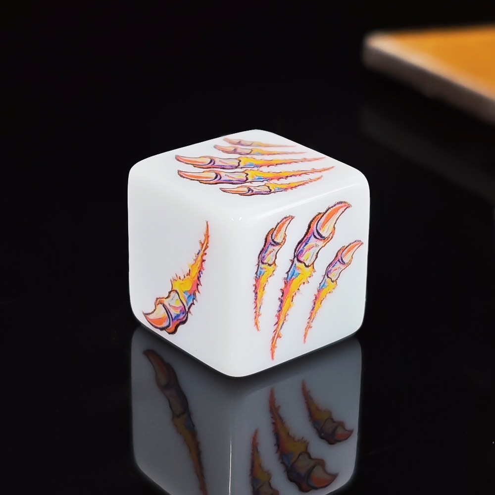 12PCS White Acrylic D6 Dice Se - Board Game Dnd ulasan dan harga