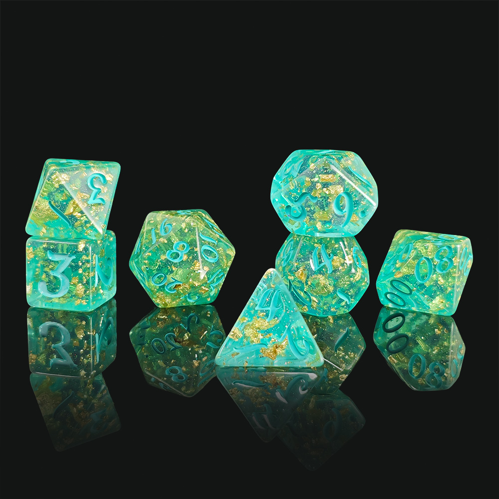 7Pcs/set Glitter Dice Set DnD  - Board Game Dnd ulasan dan harga