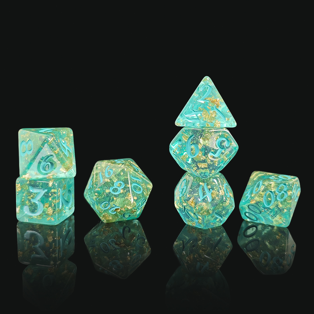 7Pcs/set Glitter Dice Set DnD  - Board Game Dnd ulasan dan harga