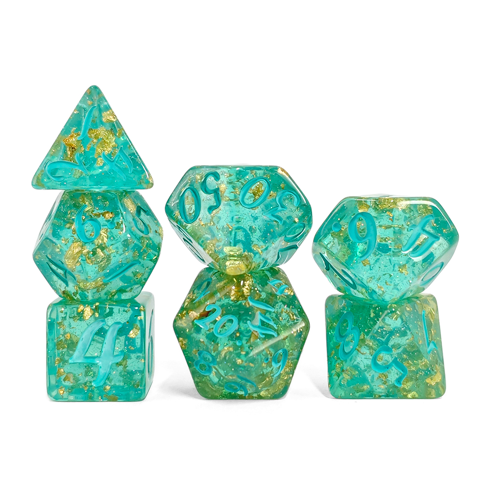 7Pcs/set Glitter Dice Set DnD  - Board Game Dnd ulasan dan harga