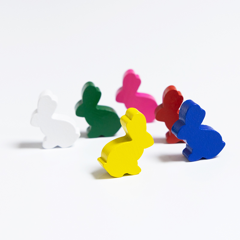 100PCS Cute Rabbit Meeple, 25m - Board Game Vector ulasan dan harga