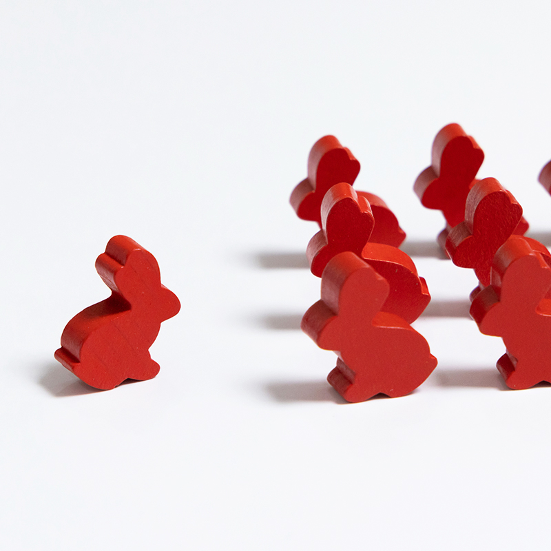 100PCS Cute Rabbit Meeple, 25m - Board Game Vector ulasan dan harga