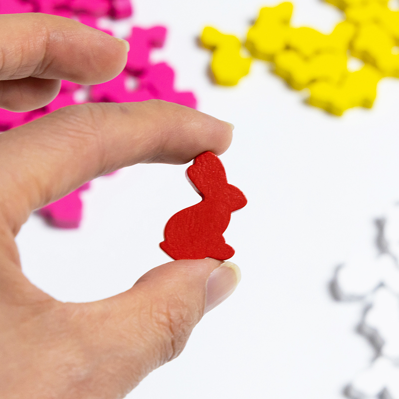 100PCS Cute Rabbit Meeple, 25m - Board Game Vector ulasan dan harga