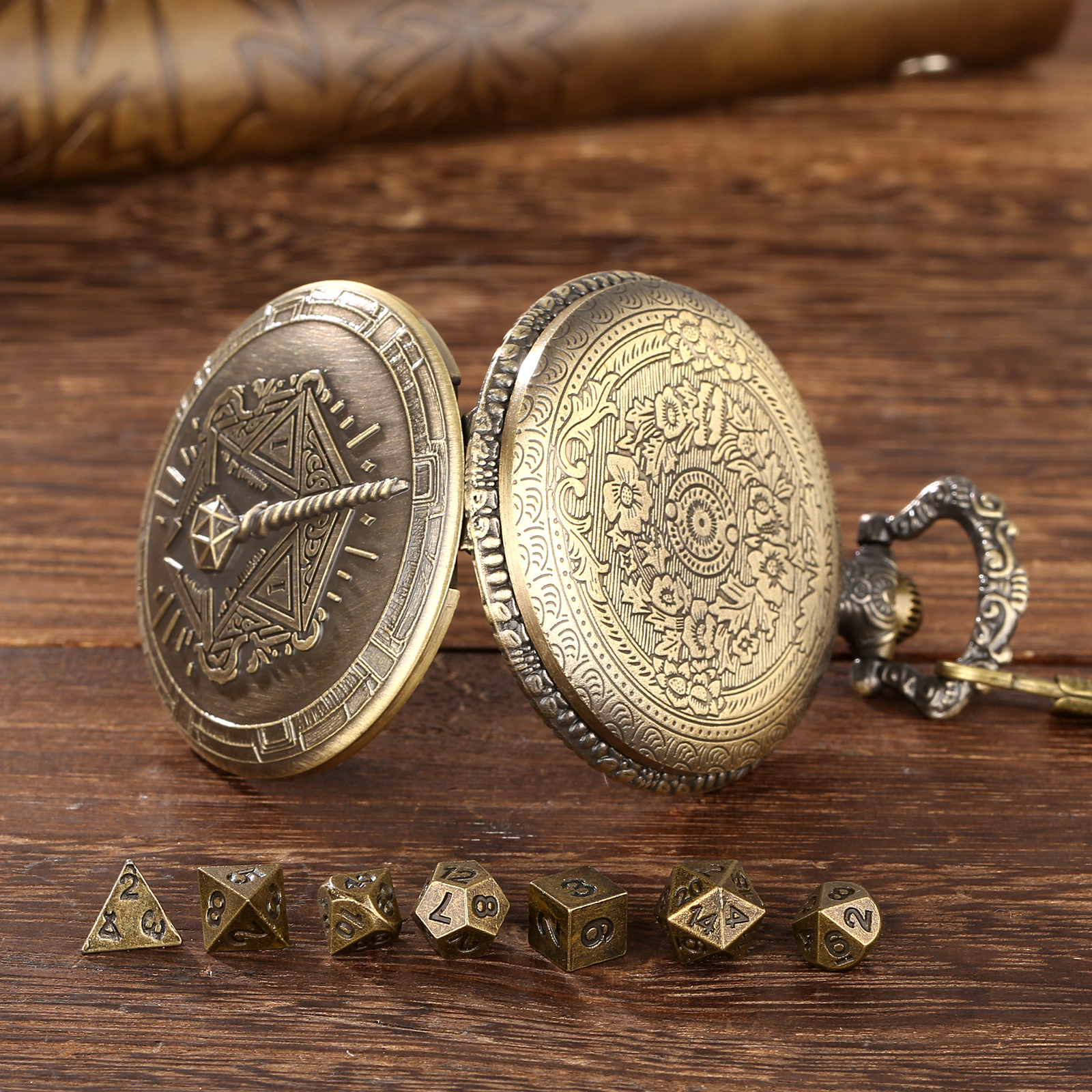 YISUYA Wizard Pocket Watch Cas - Board Game Dnd ulasan dan harga