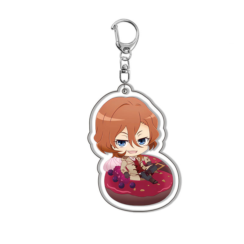 Anime Keychain Acrylic Bungou  - Board Game Yokohama ulasan dan harga
