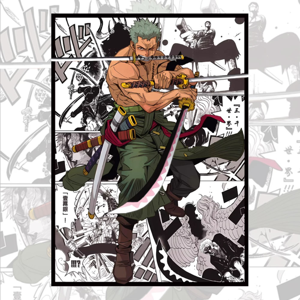60PCS 66x91mm One Piece Anime  - Board Game Illustration ulasan dan harga
