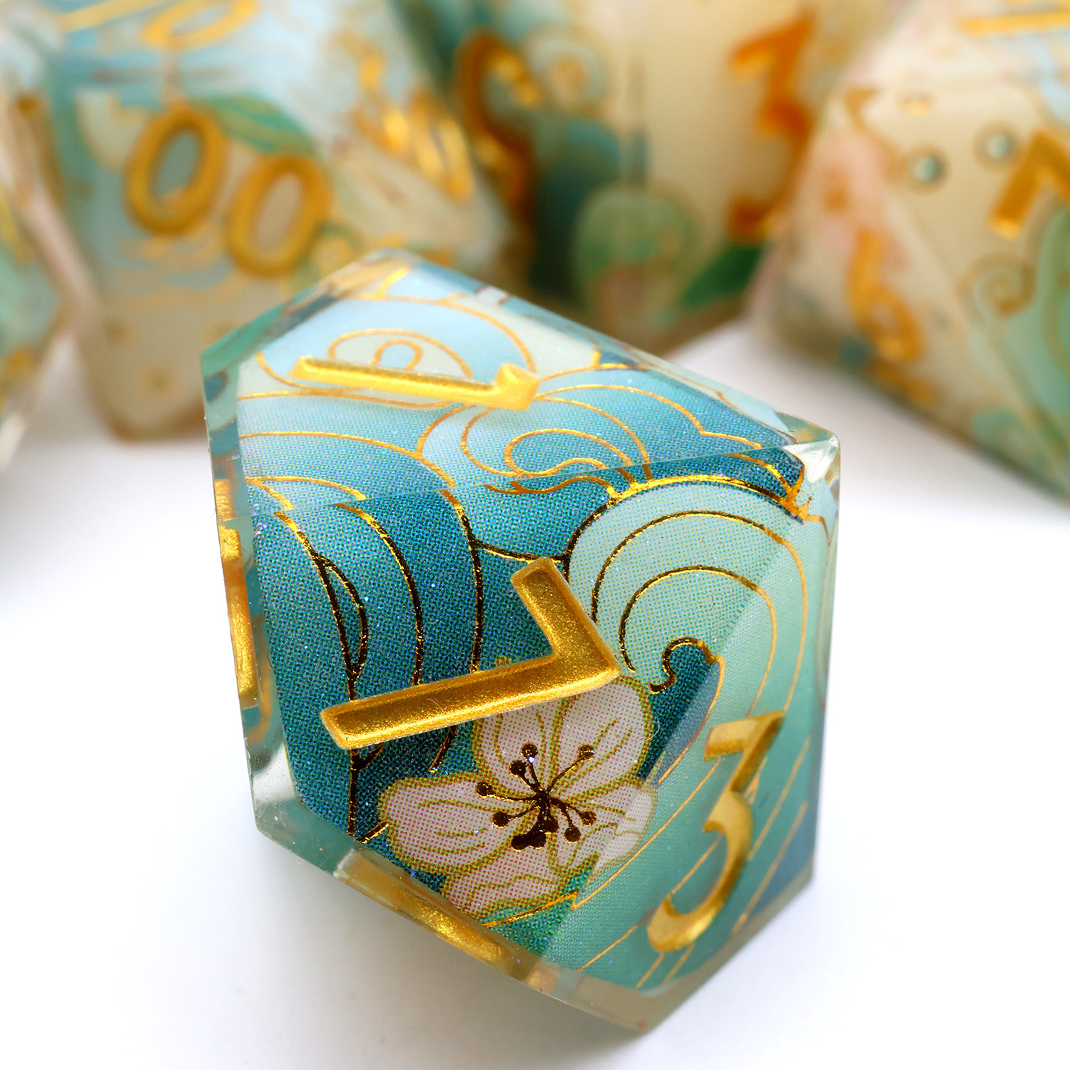 Enchanting DND Dice Set with O - Board Game Illustration ulasan dan harga