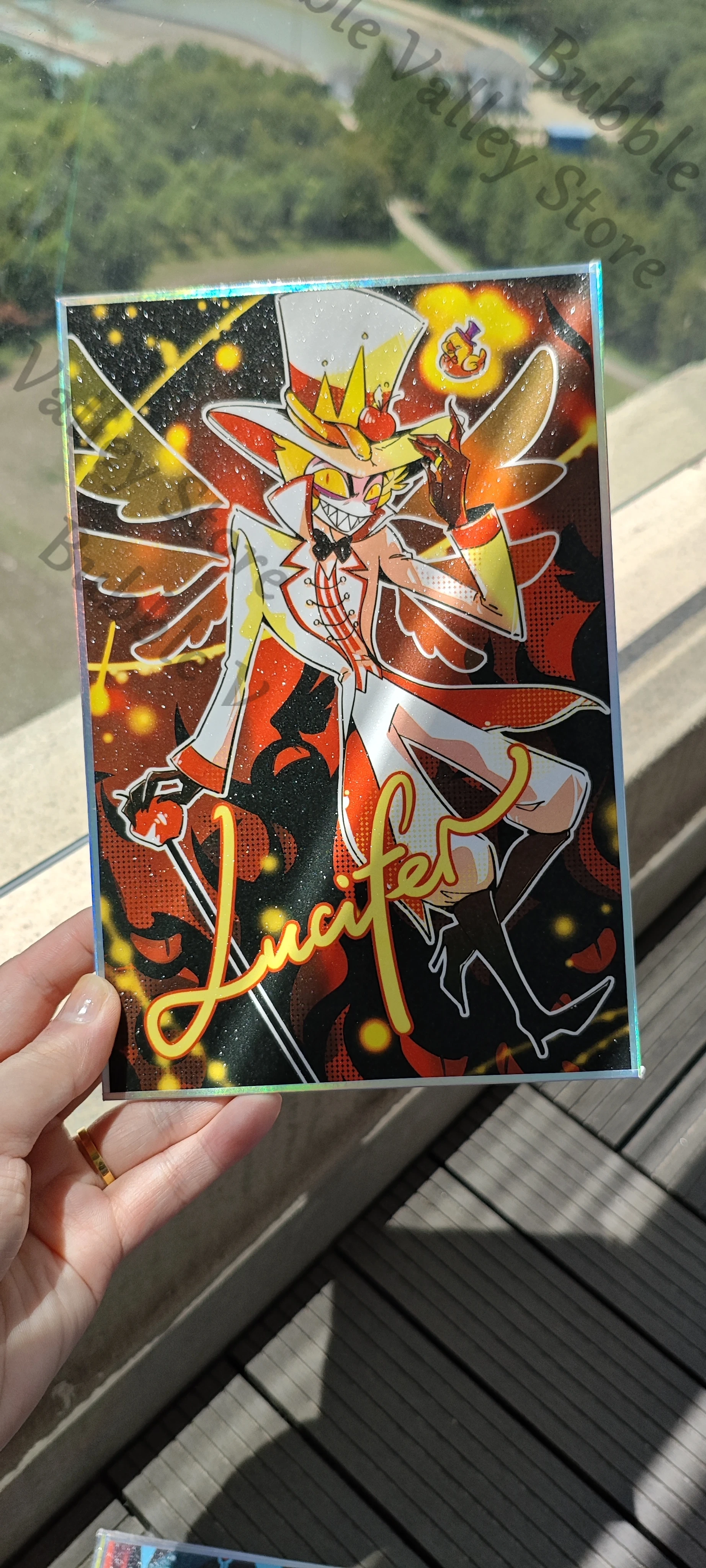 Hazbin Hotel Alastor Vox Adam  - Board Game Illustration ulasan dan harga