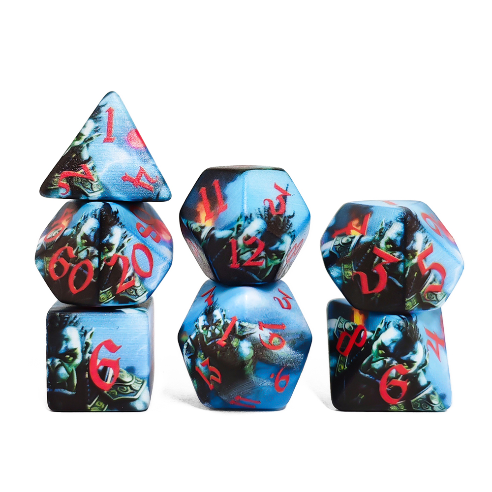 Orc Warrior Polyhedral 7-Piece - Board Game Dnd ulasan dan harga