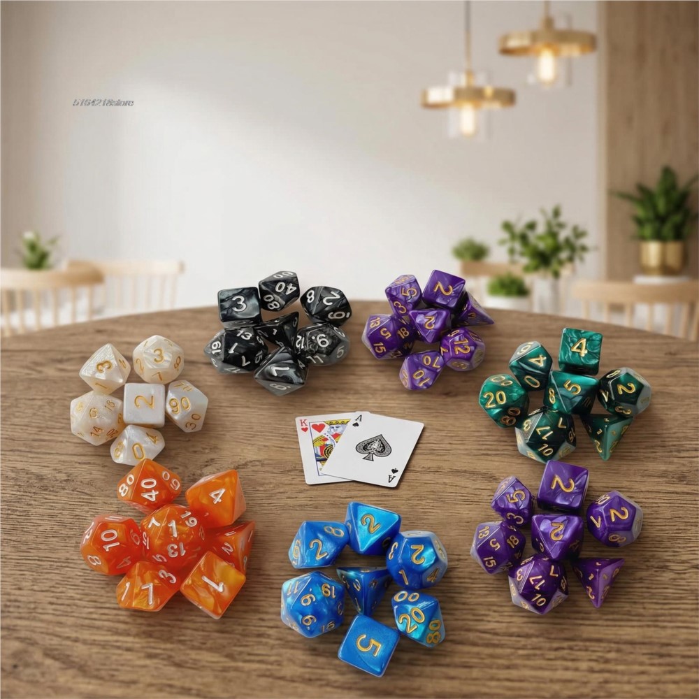 7pcs Set Dice Board Games Roll - Board Game Vector ulasan dan harga