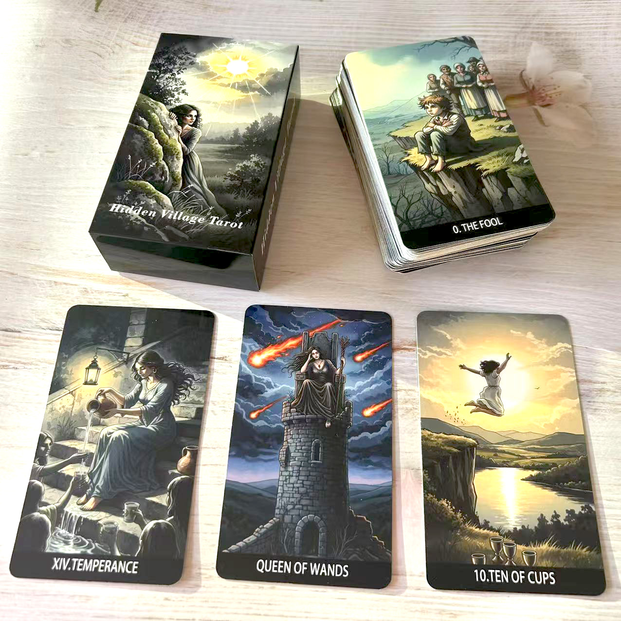 78PCS 70*120mm Tarot Cards PDF - Board Game Illustration ulasan dan harga