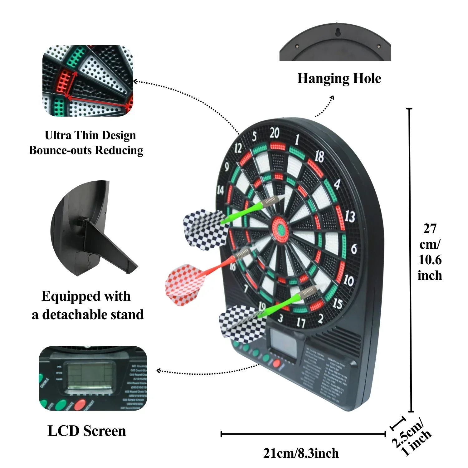 Portable Electronic Dartboard  - Board Game Illustration ulasan dan harga
